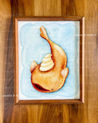 Whale Shark Nursery Art Print – Marine Animal Coastal Watercolor (8×10, 11×14)